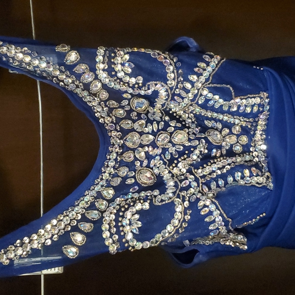 Royal blue cocktail dress size 3/4